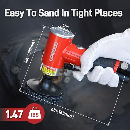 3-Inch Air Right Angle Sander Kit with 41 Roll Lock Discs