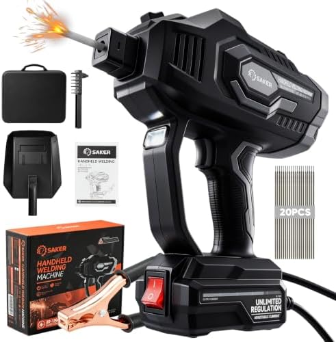 Saker 130A Handheld Stick Welder, 110V Inverter with Digital Display