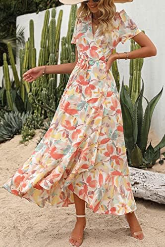 PRETTYGARDEN Women's Boho Floral Summer Maxi Dresses