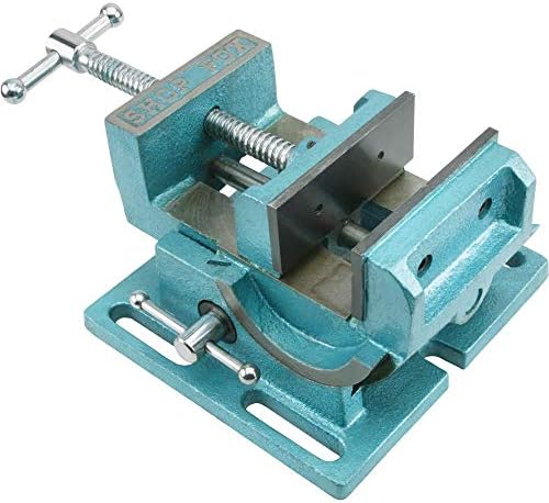 Shop Fox Angle Vise, 4-1/8-Inch Wide, 3-3/4-Inch Capacity, Silver/Blue