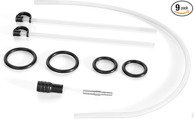 Thorstone Accessory Kit: 23.6 Inch Long Rubber Hose + 2 Suction Tubes + Extra O‑Rings & Connectors for Pneumatic/Manual Oil Changer Vacuum Fluid Extractor Pump