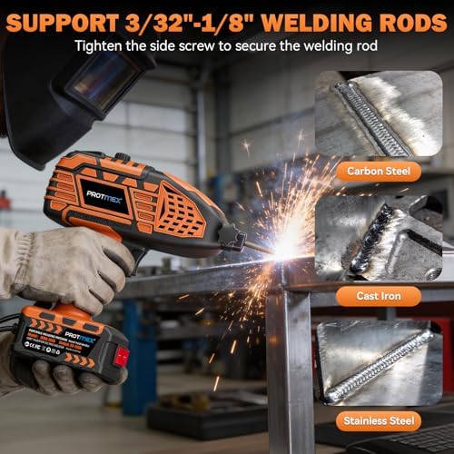 Display Handheld Welder, IGBT Inverter with 5 Adjustable, 20PCS Rods