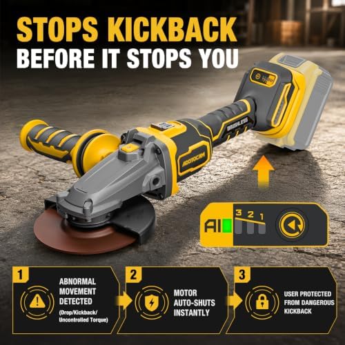 Flathead Angle Grinder for DeWalt 20V MAX Battery (Tool Only)