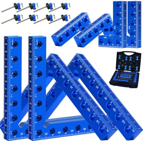 8PCS 90° Corner Clamps for Woodworking, Aluminum Right Angle Kit