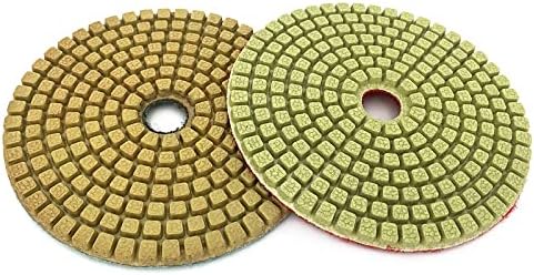 HEAGER Grinding Discs,Grinding Wheel,Angle Grinder, 10PCS/Set 4Inch Diamond Polishing Pads Flower Point Wet Polishing Pad for Marble Diamond Abrasive Pad(50)