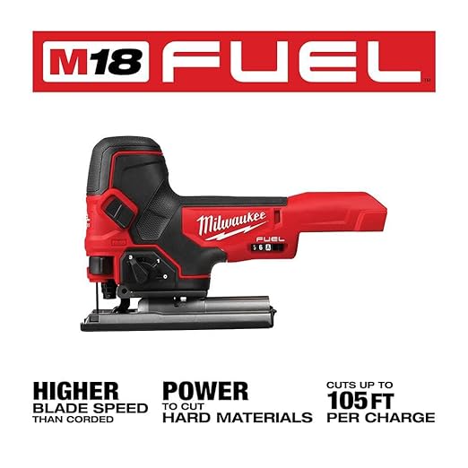 MILWAUKEE'S Jig Saw,18VDC,Barrel Grip