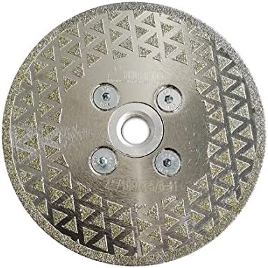 SHDIATOOL Diamond Cutting Grinding Disc for Granite Marble, Cutting Wheel Saw Blade with 5/8-Inch-11 Arbor 4-Inch