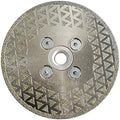 SHDIATOOL Diamond Cutting Grinding Disc for Granite Marble, Cutting Wheel Saw Blade with 5/8-Inch-11 Arbor 4-Inch