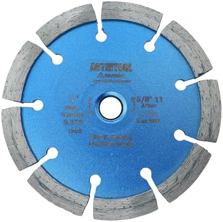5"x0.375" Concrete Crack Chasing Diamond Blade, 5 Inch Crack Chaser Wheel Saw, Tuckpointing Mortar Joint Grinding Wheel (5“ x 0.375")