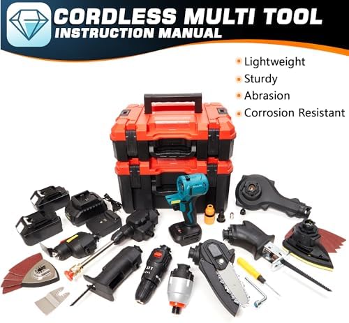SELFIE CAT 10-in-1 20V Max Cordless Power Tool Combo Kit with 2 Batteries