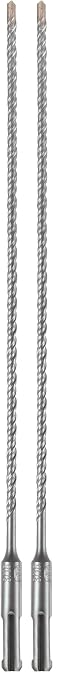BOSCH HC2034 Bulldog SDS-Plus Rotary Hammer Bit, Gray, 7/32 in. x 10 in. x 12 in. (Pack of 2)