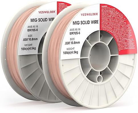 YESWELDER MIG Welding Wire, ER70S-6 Carbon Steel MIG Solid Wire
