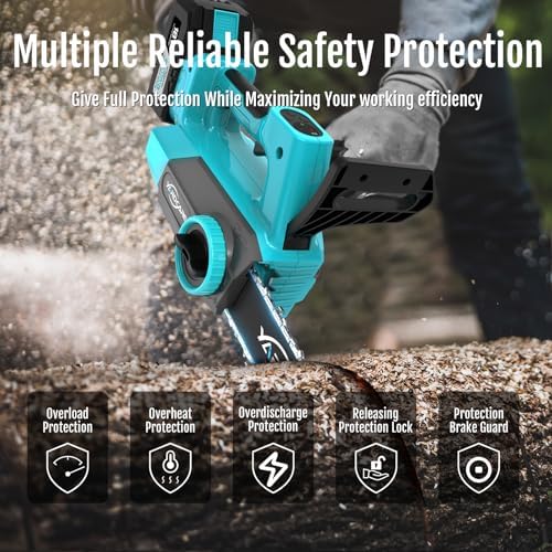 YARDCARE 4.0Ah Battery Chainsaw 12-Inch,18V-20V Electric Chainsaw Cordless, Brushless Motor, Dual Modes, LED Display, for Professional Wood Cutting and Tree Pruning