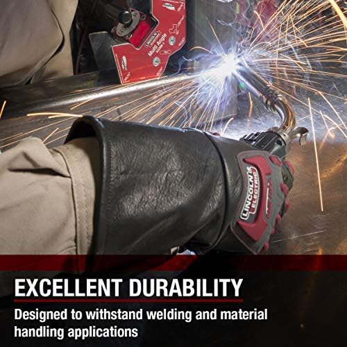 Lincoln Electric Roll Cage Welding/Rigging Gloves | Impact Resistant | Black Grain Leather |, 2X-Large, Model: K3109-2XL