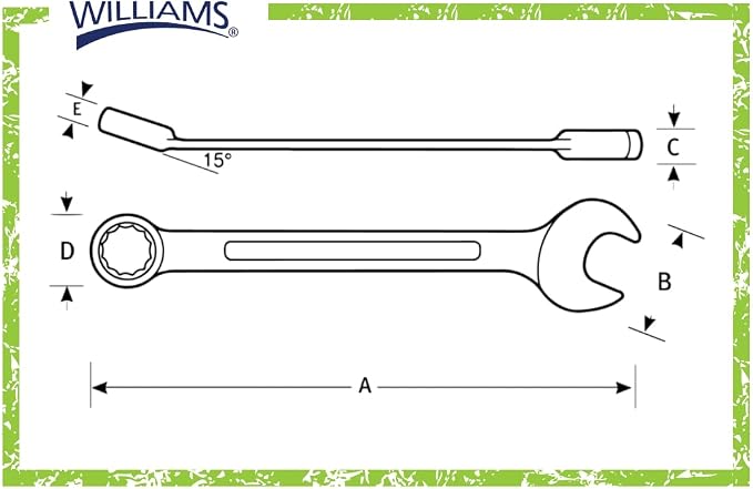 Williams JHW1214NRC Ratcheting Combination Wrench, 7/16-Inch