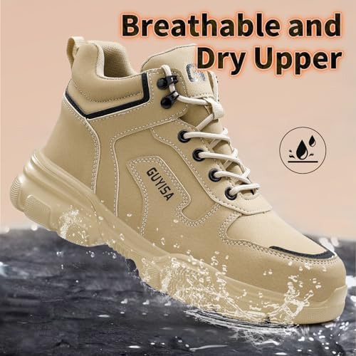 Steel Toe Shoes for Men Puncture Resistant Mens Safety Work Shoes