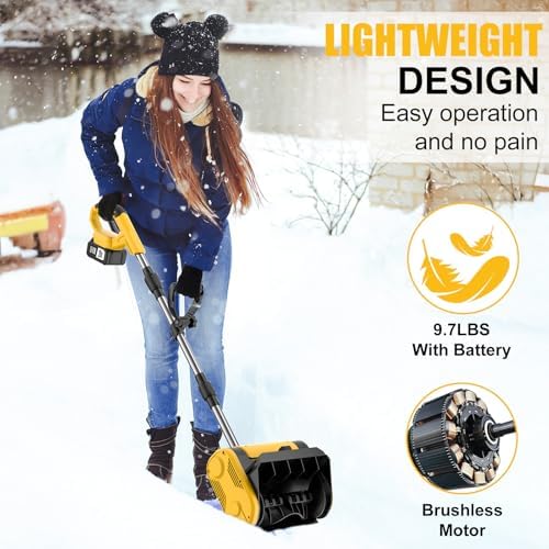 Cordless Electric Snow Shovel, Lightweight Snow Thrower Machine