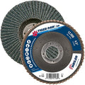 Weiler 51160 Tiger Paw XHD Super High Density Abrasive Flap Disc, Type 27 Flat Style, Phenolic Backing, Zirconia Alumina, 4-1/2" Diameter, 7/8" Arbor, 36 Grit, 12000 RPM (Pack of 10)