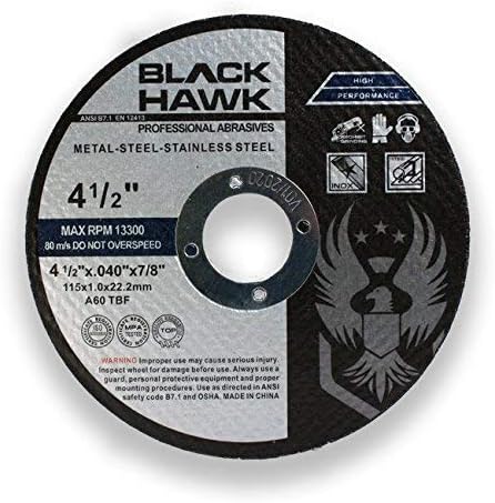 BHA 4.5" x.040 x7/8" Cut-Off Wheels for Metal & Stainless - 25 Pack