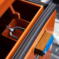 PACLOCK's 10-Series Universal Jobsite Box Lock, UCS, High Performance 6-Pin Cylinder, One Lock Keyed to a Number U-Pick! w/ 2 Keys, Orange