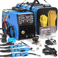 ANDELI Multiprocess Welder,8 in 1 Plasma Cutter/Pulsed MIG/HF TIG/Flux Core/Cold/Clean/Stick Aluminum Welding Machine 110/220V Dual Voltage 2026 Newest MIG-205DP-DB