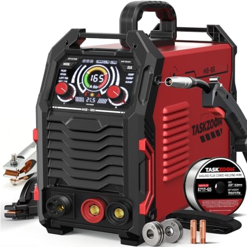 165A MIG Welder 110V/220V [Large LED Display] 4in1 Welding Machine