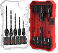 EZARC Countersink Drill Bit Set, 15PCS Tapered Bits with Plug Cutters
