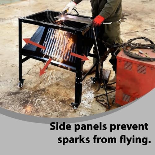 Plasma Cutting Table,Heavy Duty 250 Lbs,33.07''L×27.17''W×5.91''H