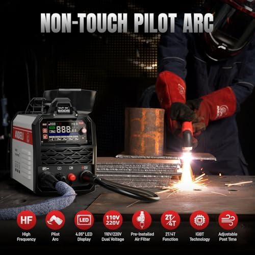 ANDELI Non-Touch Pilot Arc Plasma Cutter 50A, 110V/220V