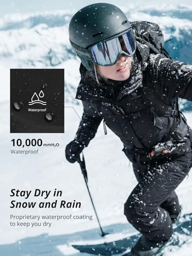 CAMEL CROWN Womens Waterproof Ski Jacket 3-in-1 Windbreaker Winter Coat Fleece Inner for Rain Snow Outdoor Hiking