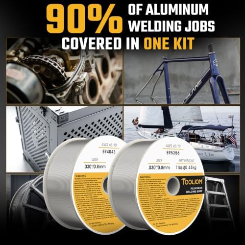 TOOLIOM ER4043 & ER5356 .030" Aluminum MIG Welding Wire, 1LB-2PCS