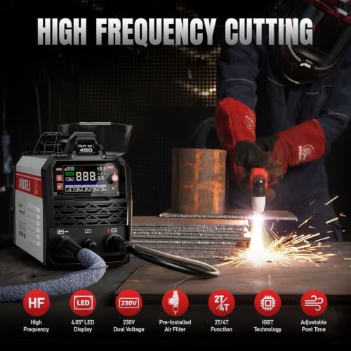 ANDELI Non-Touch Pilot Arc Plasma Cutter 45A, 110V/220V