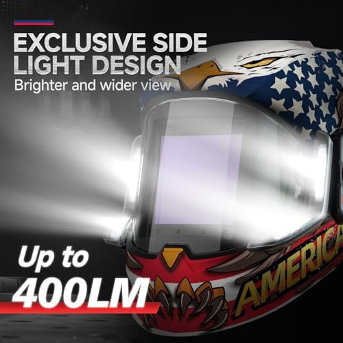 ANDELI Auto Darkening Welding Helmet with Light,with Internal Display