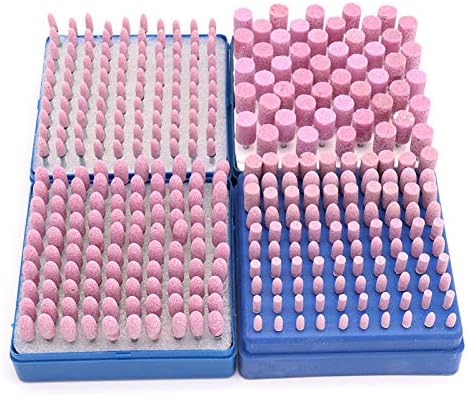 100pcs Abrasive Stone Points Polishing Grinding Head Electric Drill Bit Wheel For Rotary Accessories Power Tools,12mm 50pcs Set,Cylinder