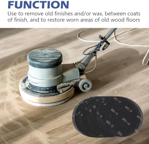 HUAALIUCHE 16" Sanding Screen Discs - 120 Grit Silicon Carbide Mesh Sanding Disc for Hardwood Floors - Heavy Duty Floor Buffer Pads, 10 Pack - Durable & Efficient Sanding
