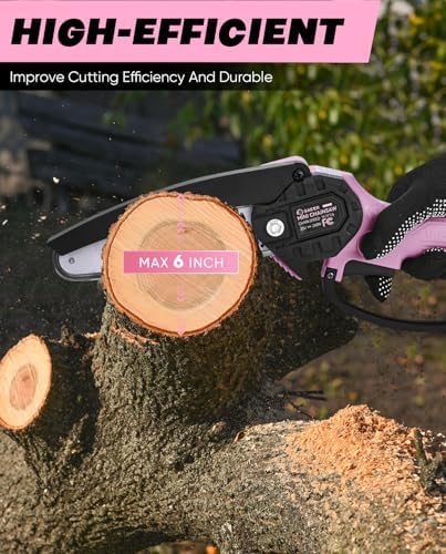 Saker Mini Chainsaw|6 Inch Chainsaws[2026 Upgraded]|Mini Cordless Electric Chain Saw|Small Handheld Portable Chain Saws Battery Powered Chain Saw for Tree Trimmer and Garden