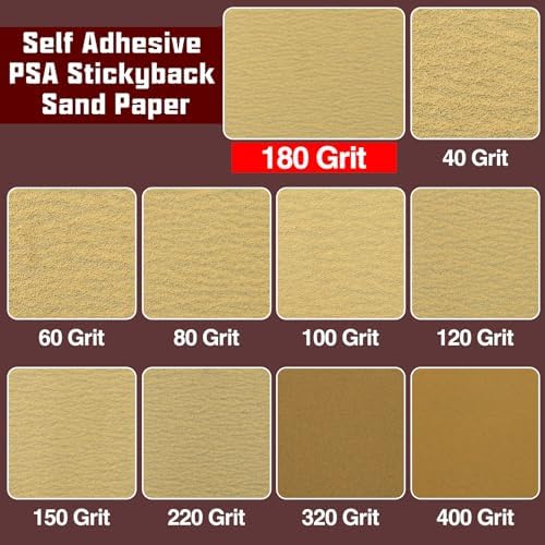 SPEEDWOX 180 Grit Sandpaper Roll Self Adhesive, 2-3/4"x10YD PSA for Wood
