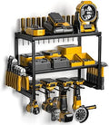Spampur Power Tool Organizer, 3 Layers 4 Drill Holder Wall Mount