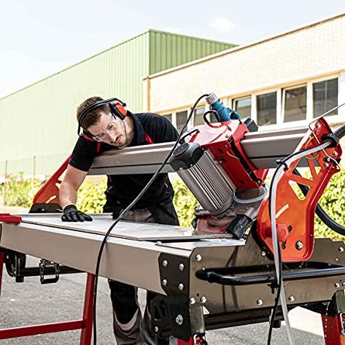 RUBI | Electric Cutter and Miter Saw DCX-250 Xpert 1250 Cutting Lenght 49 3/16"| Table Saw For Cutting of Natural Stone such as Marble or Granite | Circular Tile Wet