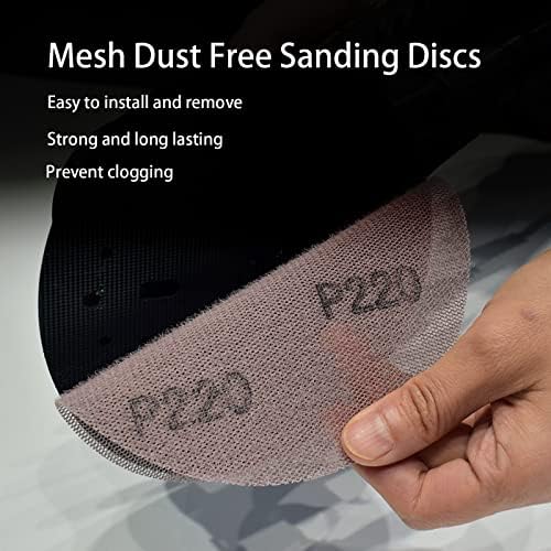 MAXXT 5" Hook & Loop DA Sander Backing Plate Pad 30 Sandpaper, Dual-Action Random Orbital Sanding Pad - Low Profile Edge, Medium Density - for MAXXT Brushless Orbit Sander R7303