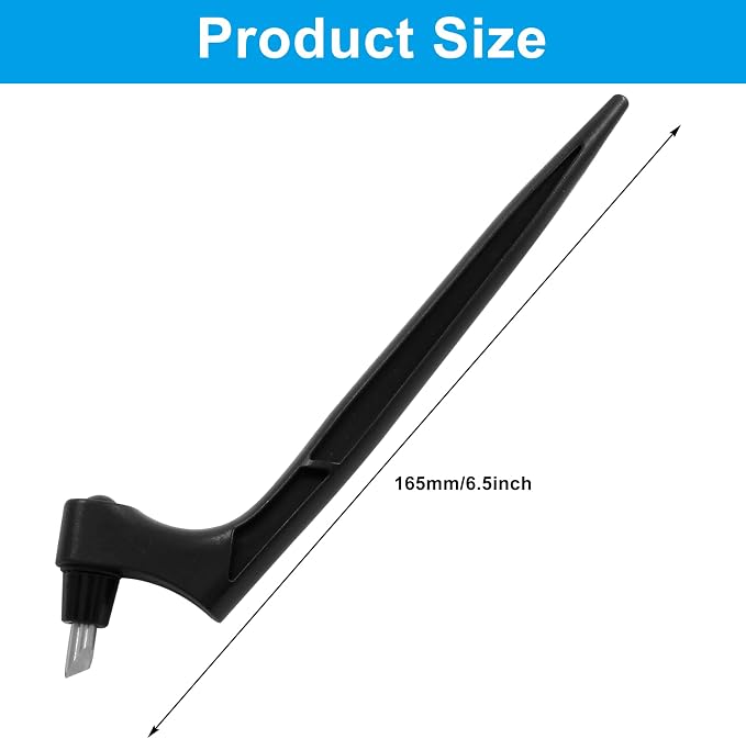 Craft Cutting Tools Pen, Craft Cutting Knives with 3 different 360 Degree Rotating Blades Stainless Steel Cutter Pen for Stencils Scrapbooks DIY Crafts (Black)