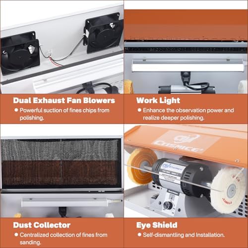 1200W Jewelry Polisher with Display Screen Variable Speed