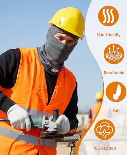 BOCOMAL FR Balaclava with Face Mask 7oz Midweight Arc Rated NFPA2112 CAT2