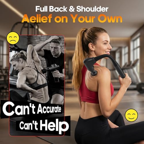 AERLANG Massage Gun with Heat Extension Handle Massager Birthday Gifts