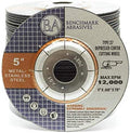 Benchmark Abrasives 5 Inch Cut Off Wheels for Metal, Steel, Fiberglass - Thin Type 27 Depressed Center Angle Grinder Cutting Disc with 7/8" Arbor Hole, Grinder Cutting Wheel - 50 Pack