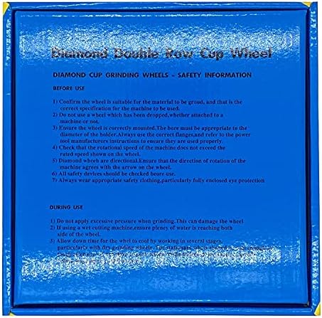 APLUS 9-Inch Diamond Cup Grinding Wheel, Double Row Diamond Grinder Disc for Concrete, Granite, Stone, Marble etc