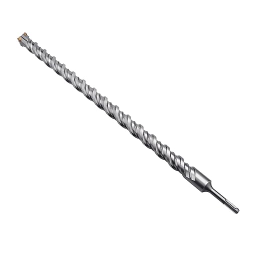9/16 inch X 16 inch SDS Plus Rotary Hammer Drill Bit, Concrete Drill Bit for Concrete, Brick, Cement and Stone, 16 inch Length (16" Length, 9/16" Diameter)