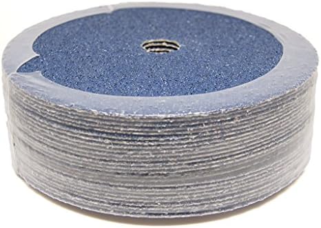 Benchmark Abrasives 7 Inch Sanding Discs Zirconia Resin Fiber Grinding Disc for Grinding, Stripping on Wood, Fiberglass, Steel, Metal, 7/8" Arbor Angle Grinder Sanding Disc, 25 Pack - 120 Grit