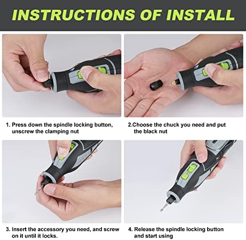 WORKPRO 12V Cordless Rotary Tool Kit for DIY Crafts