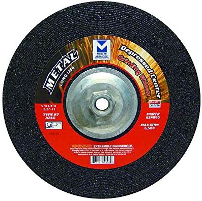 Mercer Industries 624090 Long Life Grinding Wheel, (10 Pack), 9" x 1/4" x 5/8" - 11